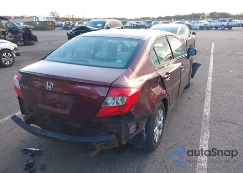 2012 Honda Civic Lx из США, поврежденный, VIN 19XFB2F54CE375646